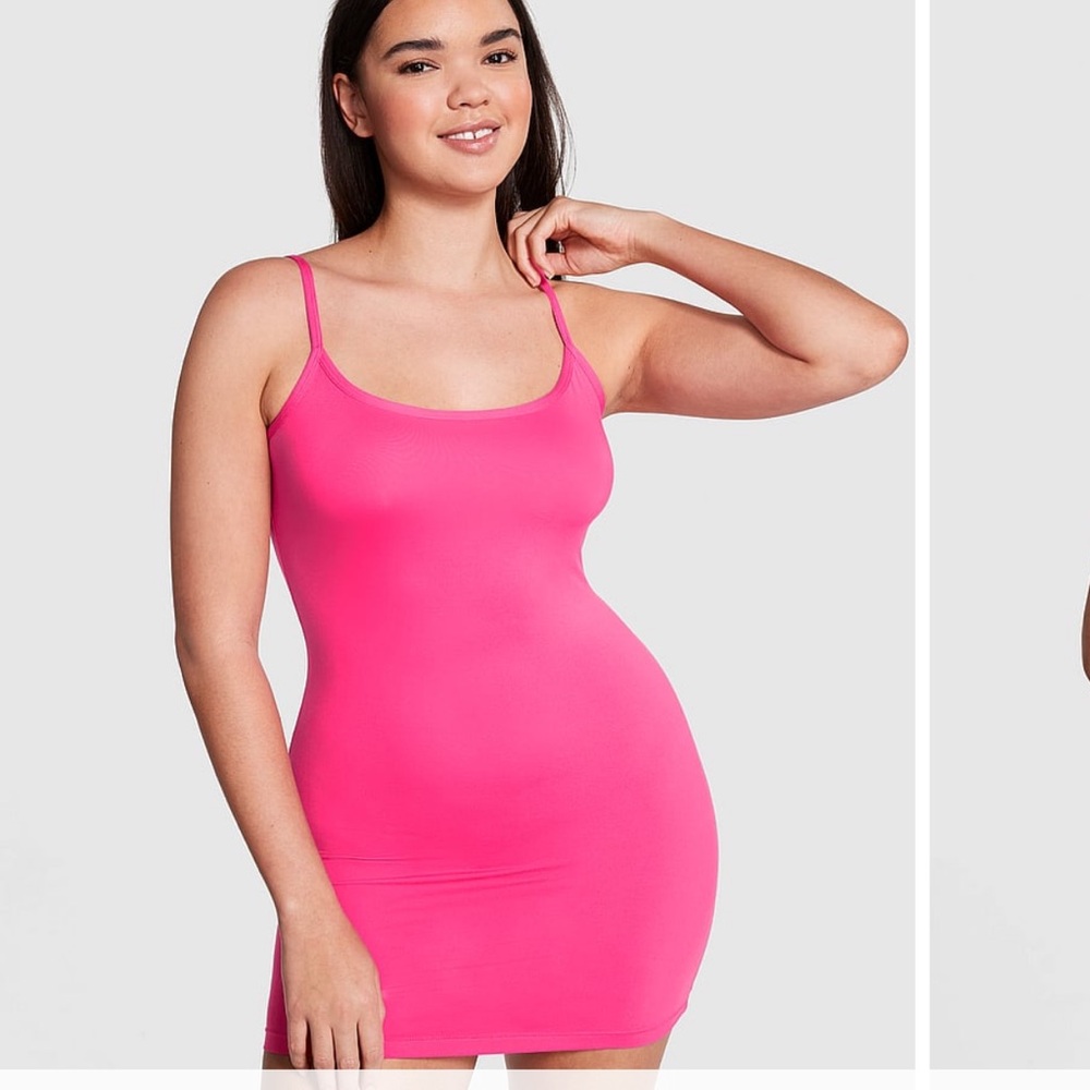 NWOT Victoria’s Secret Pink Stretch Slip Dress, M